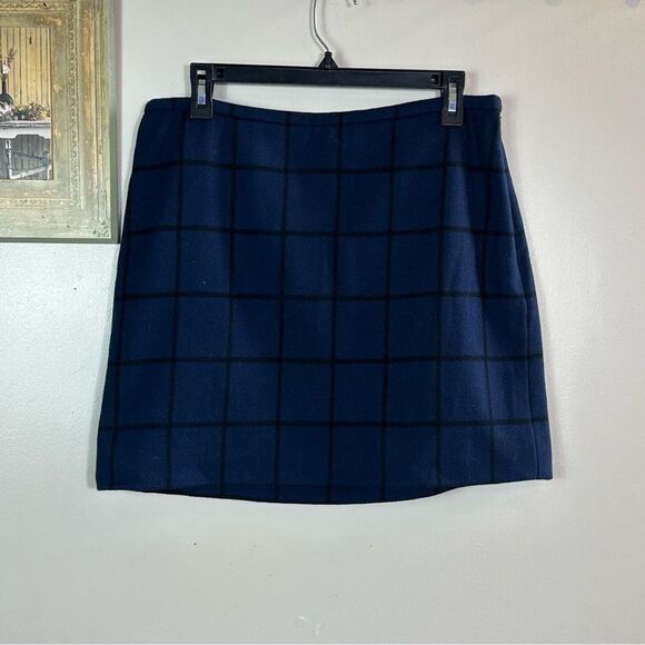 Madewell Blue A-Line Mini Skirt for Work - Picture 1 of 8